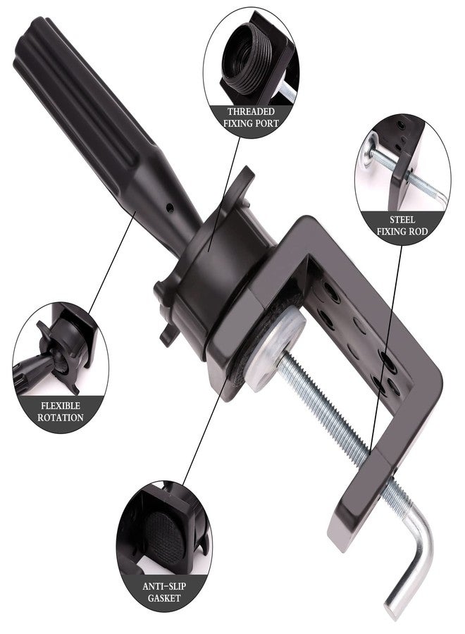 BARBERPLAN Wig Mannequin Head Stand for Table, Human Hair Mannequin Head Table Clamp Stand,Table Wigs Head Stand Swiveling Wig Head Styling Clamp with Adjustable Rotator - for Salon & Home Use(Small Type) - Image 5